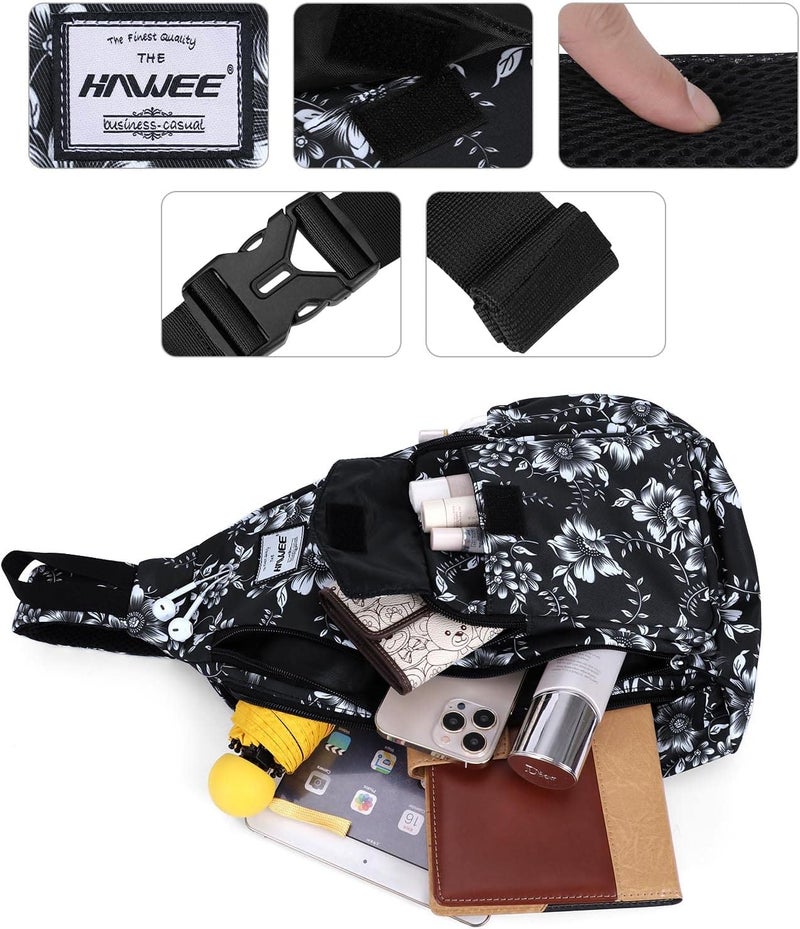 HAWEE Backpack Sling for Women Anti-Water Crossbody Bag Inclined Adjustable Pack | Casual, Adjustable Strap, Water Repellent, for Travel/Sport - Image 3